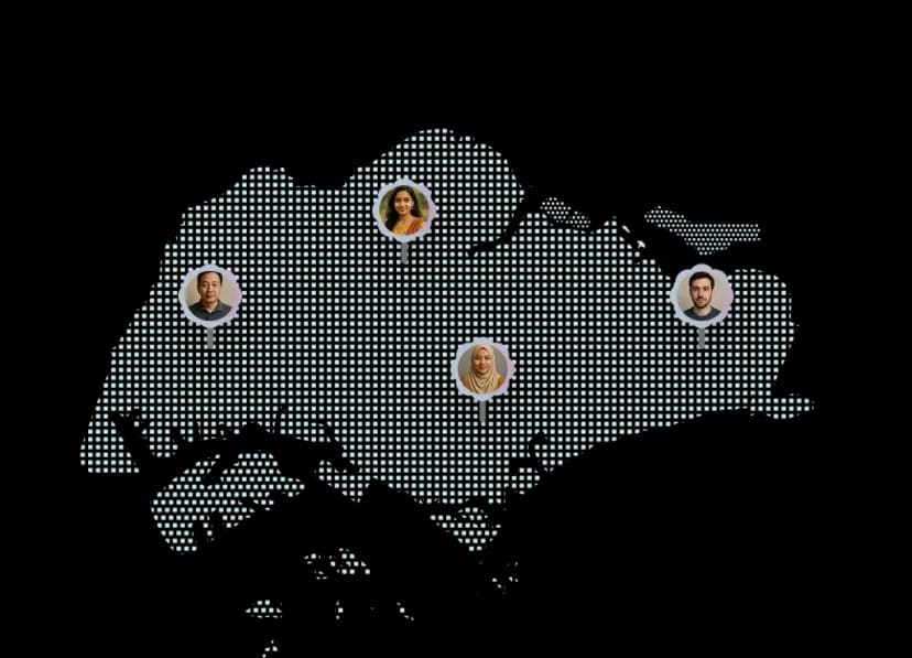 People paying tribute across Singapore