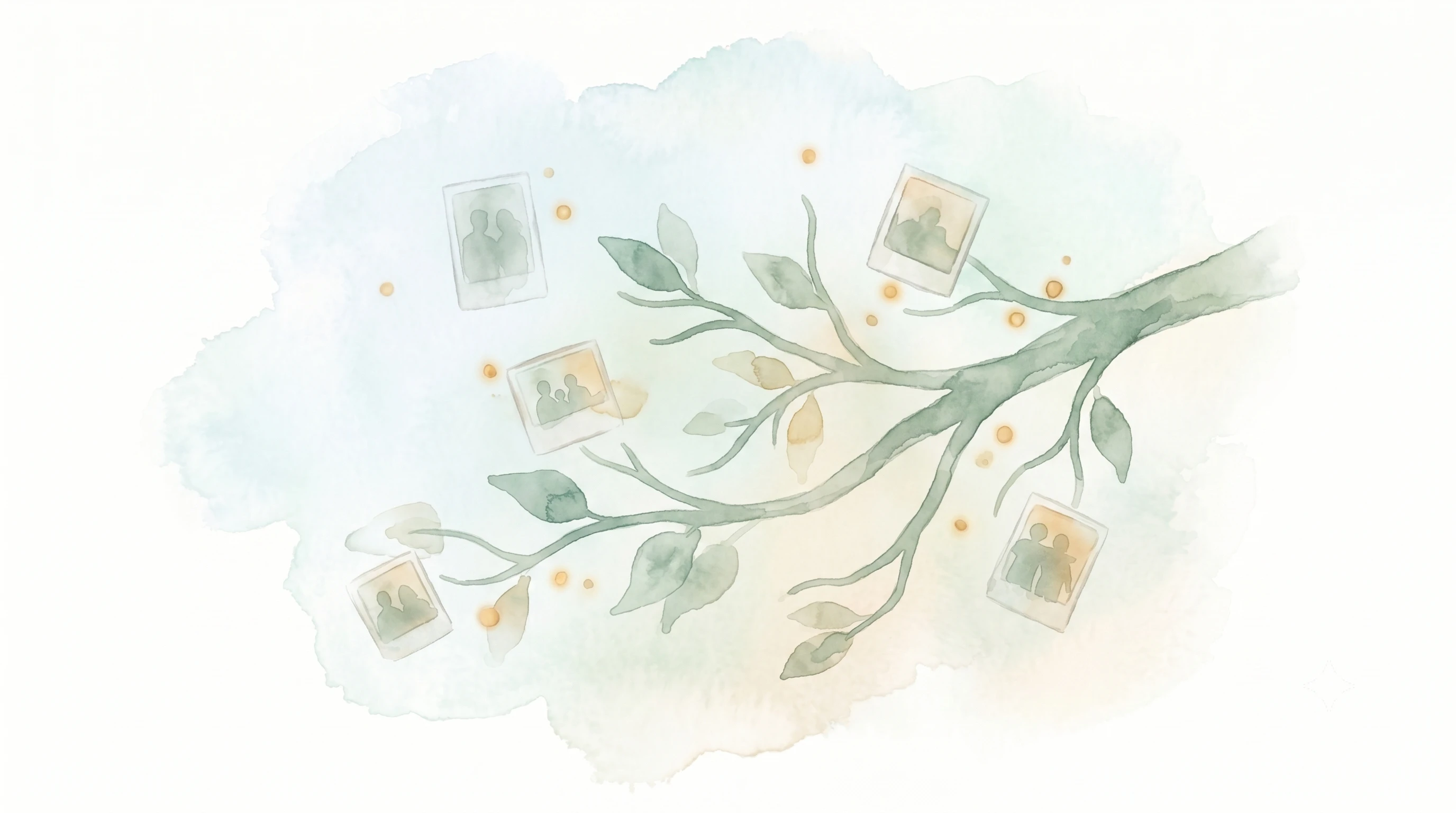 Shared memories on a memorial wall